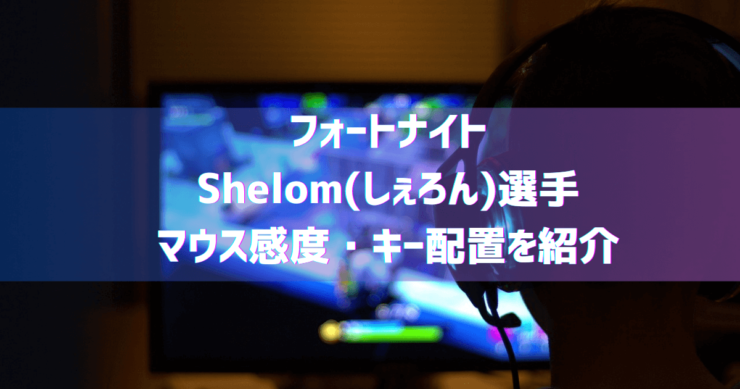 しぇろん選手マウス感度やキー配置を紹介